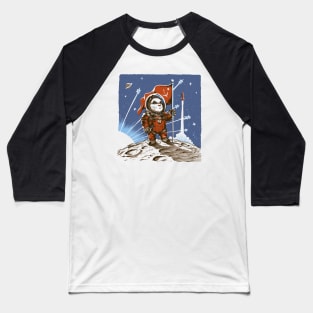 Cosmonaut Space Hamster Baseball T-Shirt